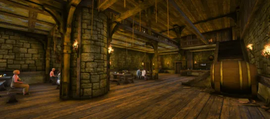 La taberna por dentro